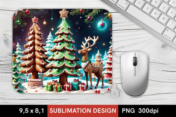 3D Gingerbread Christmas MousePad Design Guide