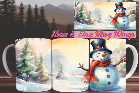 3D Holiday Glow Mug Wrap 15oz: A Festive and Customizable Gift Option