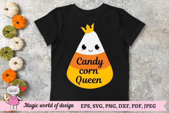 3D Queen Corn Candy Layered Paper Cut SVG