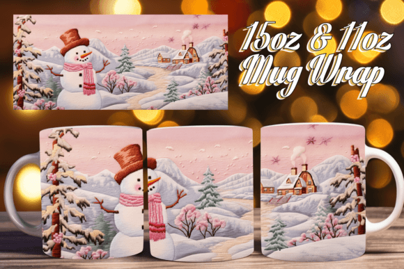 3D Snowman Light 15oz: Elevating Holiday Sublimation Projects