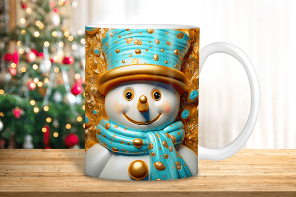 3D Snowman Mug Sublimation for 3D Christmas: Creating Festive Drinkware