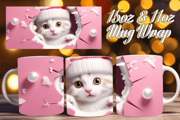 3D Winter Wonderland Mug Wrap 11oz: A Versatile and Charming Addition to Your Sublimation Projects