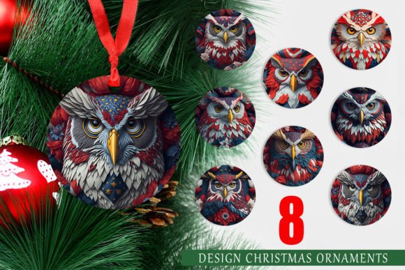 Adorable 3D Owl Bird Christmas Ornaments: A Festive Addition to Your Decor