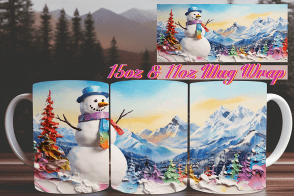 Christmas Magic 3D Mug Wrap 11oz: A Perfect Gift for the Holiday Season