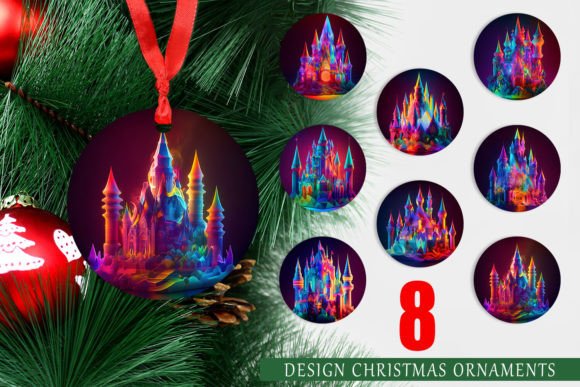 Christmas Ornament 3D Castle: A Festive Masterpiece
