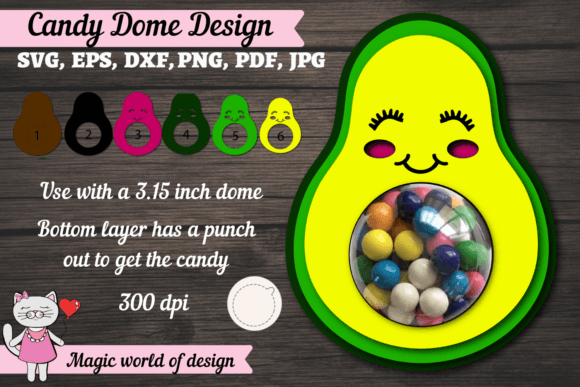 Creating Unique Halloween Treats with 3D Avocado Candy Dome SVG