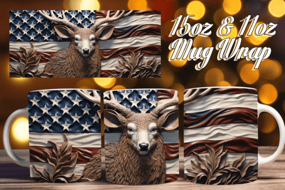 Elevating Drinkware Design with the 3D Flag Elegance Mug Wrap