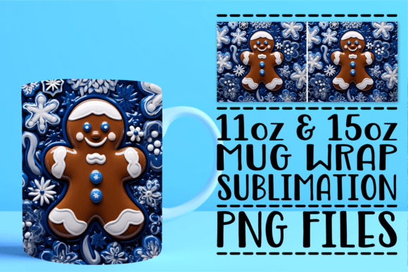 Elevating Holiday Merchandise with Charming 3D Xmas Character Mug Wraps