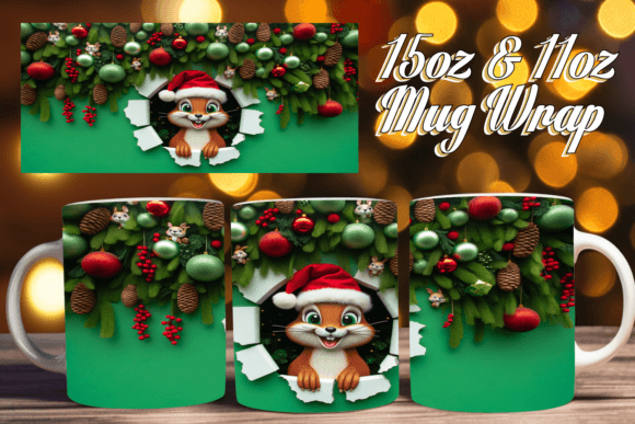 Elevating Seasonal Merchandise with Winter 3D Fun Mug 11oz Art