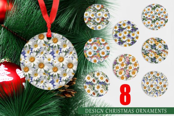 Enhance Your Christmas Decor with Ornaments 3D Summer Flowers PNG Designs