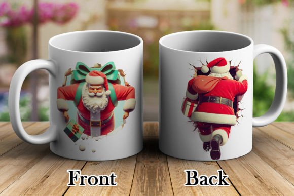 Evaluating Santa Claus Break Through 3D Mug Wrap 7 for Holiday Printing