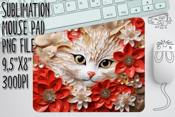 Evaluating the 3D Cat in Flowers Pad Design for Sublimation Projects