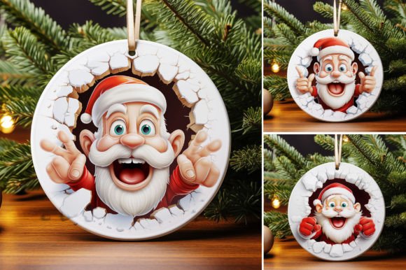 Evaluating the Cute Santa 3D Christmas Ornament Digital Asset