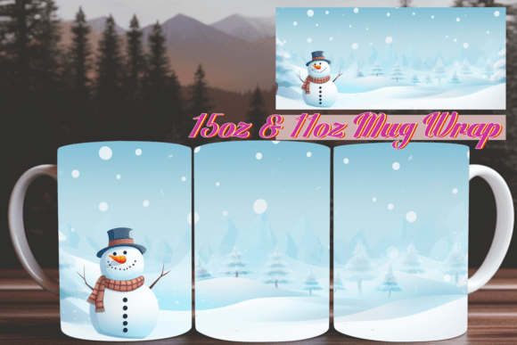 Festive 3D Christmas Mug Wrap 11oz: A Unique Holiday Gift Idea