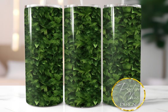 Greenery 3D Tumbler Wrap for Creative Designs