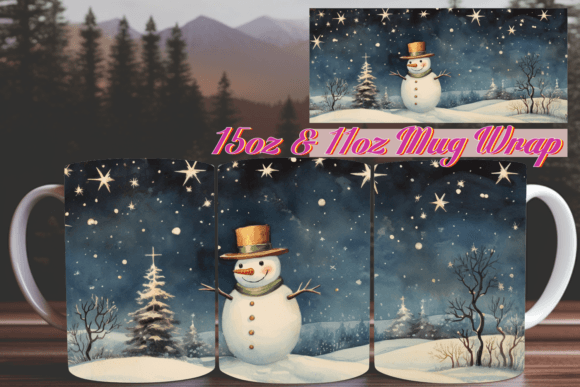 Holiday Glow 3D Mug Wrap 15oz