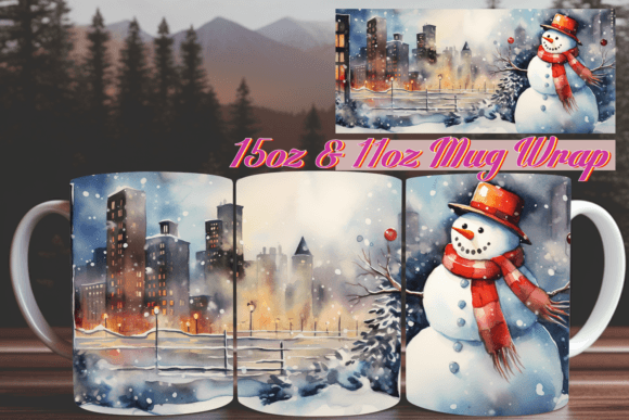 Holiday Splendor 3D Mug Wrap 11oz: A Festive Addition to Your Collection