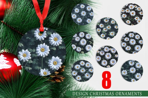 Ornaments 3D White Daisy Flower: A Versatile Addition to Your Christmas Decorations