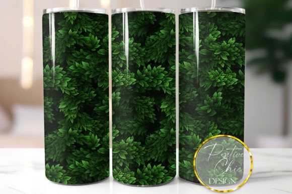 Transform Your Tumblers with Botanical 3D Tumbler Wrap PNG Design